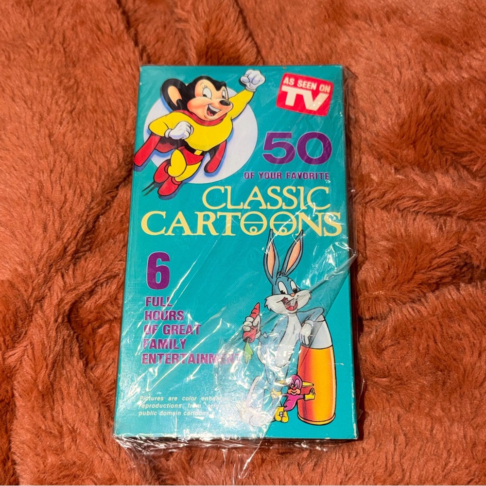 Classic Cartoons VHS Tape 50 Of Your Favorite Classic Cartoons